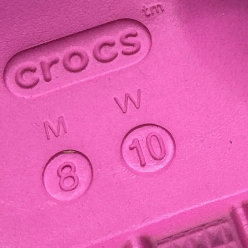 Crocs MY MELODY KUROMI STOMP SANDAL Womens 10 Sanrio Black Pink Purple